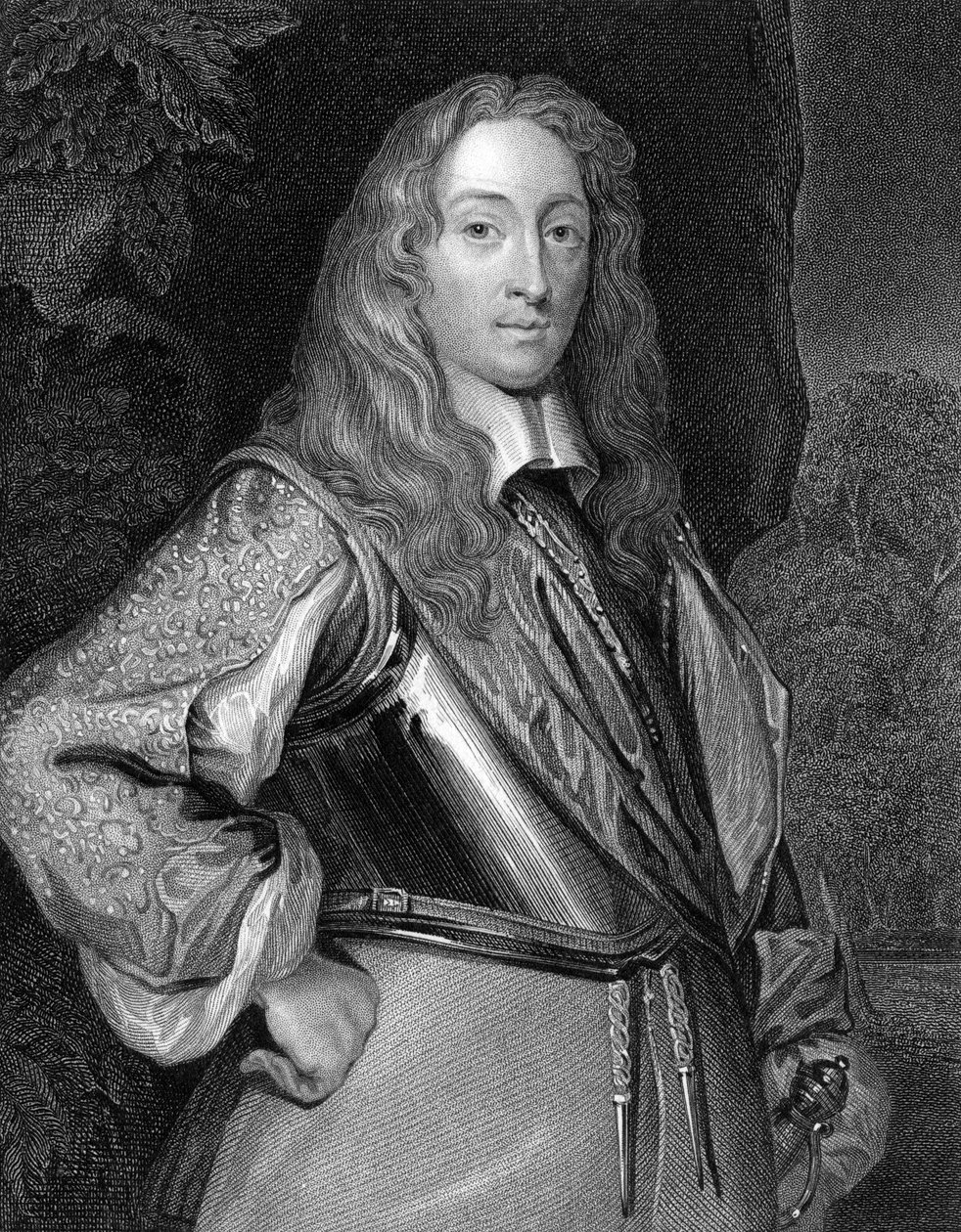 罗伯特·格雷维尔（Robert Greville），布鲁克二男爵（1608-1643），1824年 作者 库珀