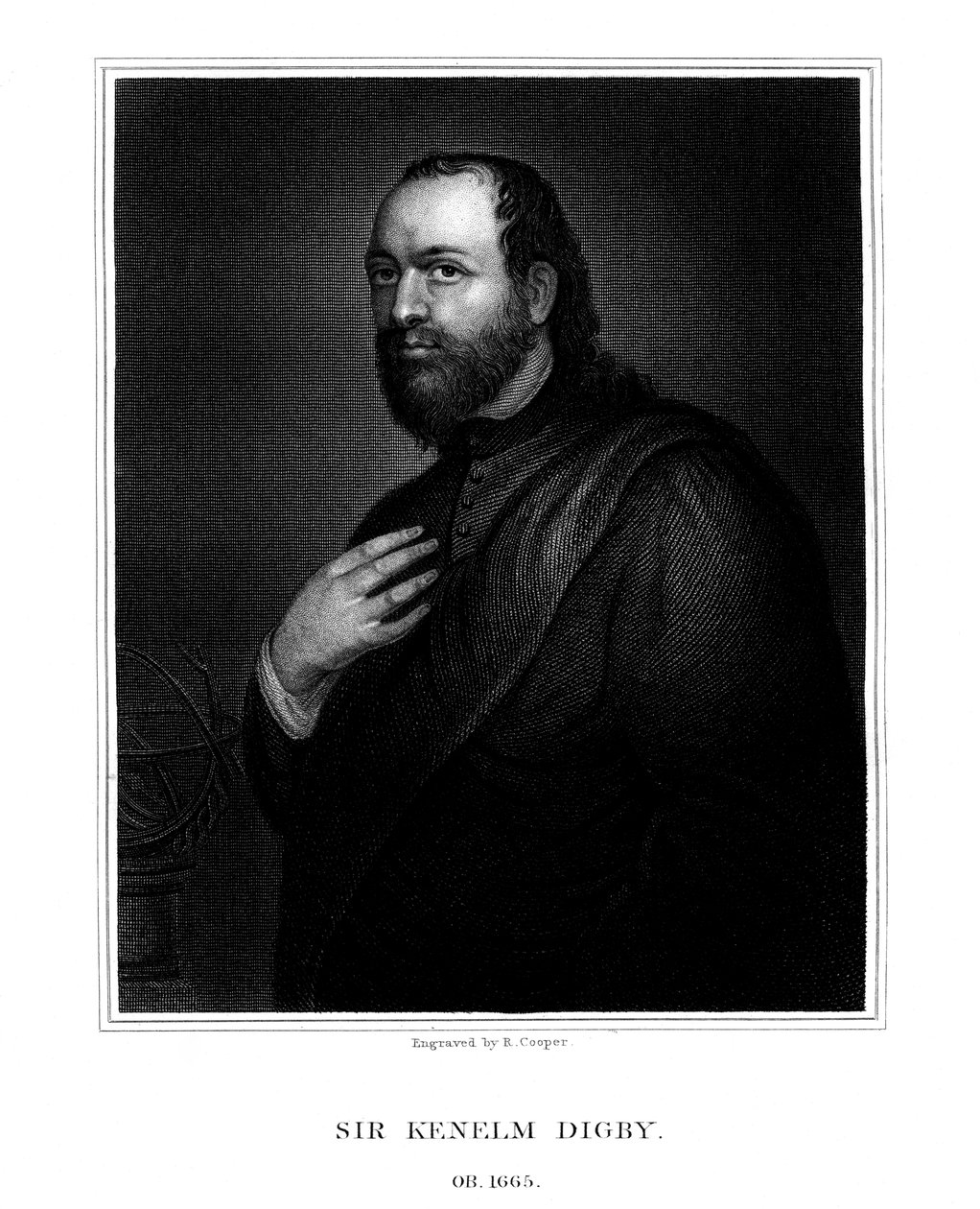 英国科学家兼外交官1825年Kenelm Digby爵士 作者 库珀