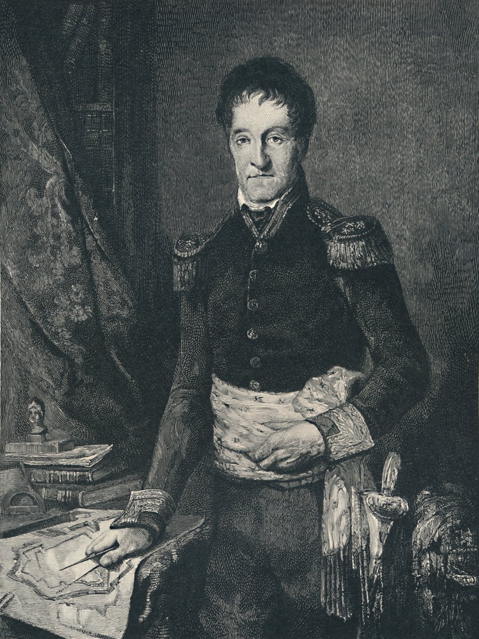 拉扎尔·尼古拉斯·玛格丽特·卡诺（Lazare-Nicolas-Marguerite Carnot），c1800-1823，1896年 作者 RG Tietze