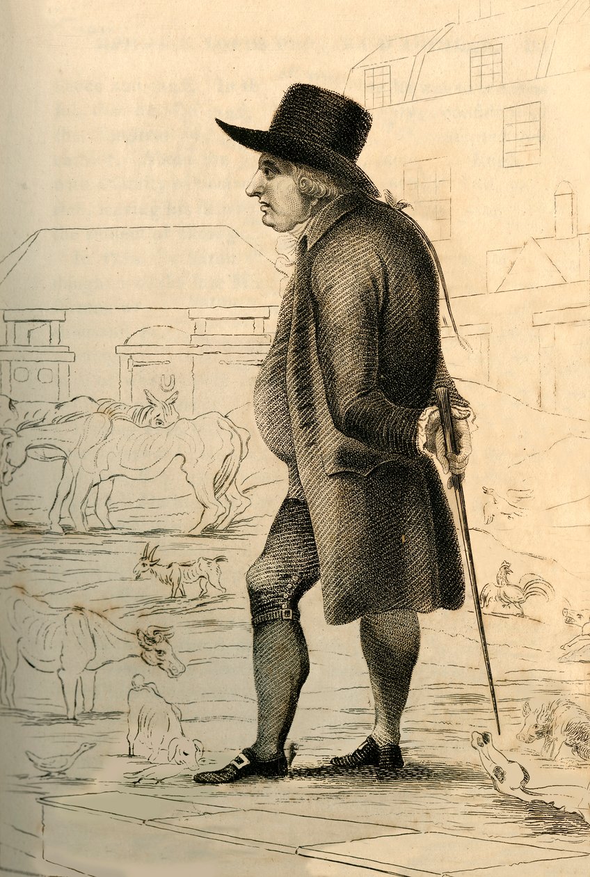 达奎拉男爵（Baron DAguilar）-《饥饿农场》，1821年。 作者 R.佩奇