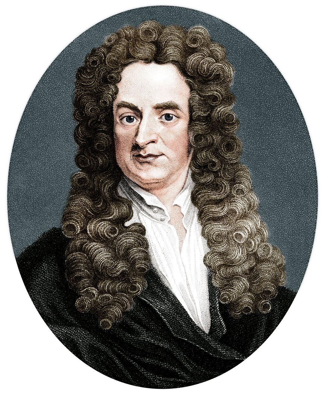 艾萨克·牛顿（Isaac Newton），英国数学家，天文学家和物理学家，1818年 作者 R.佩奇