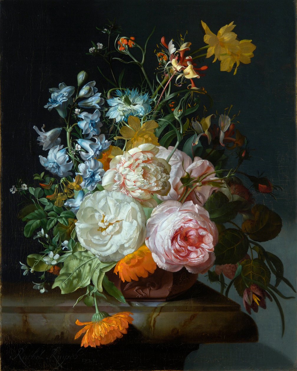 兵马俑花瓶中的鲜花 作者 雷切尔·鲁伊施