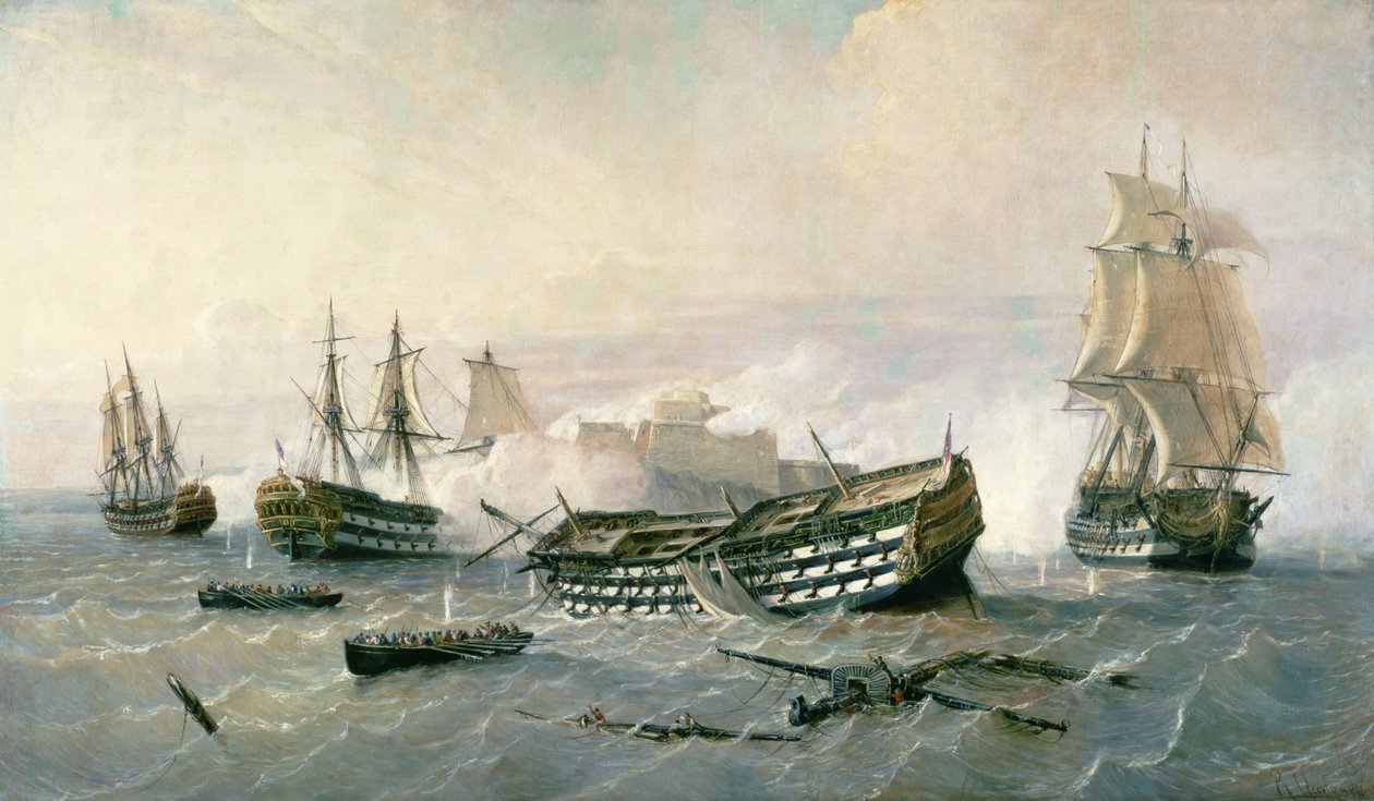1762年保卫哈瓦那海角，c.1898 作者 拉斐尔·蒙莱昂和托雷斯