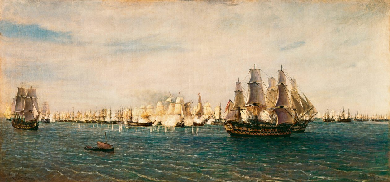 特拉法加战役，1805 年 10 月 21 日 作者 拉斐尔·蒙莱昂和托雷斯