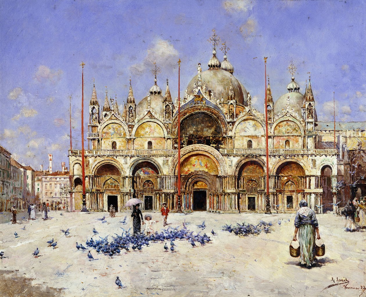 威尼斯圣马可（San Marco），1883年 作者 拉斐尔·塞内特