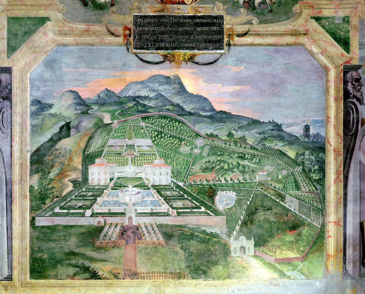 兰特别墅，凉廊，凉亭，1574-76 作者 拉斐尔·达·雷焦