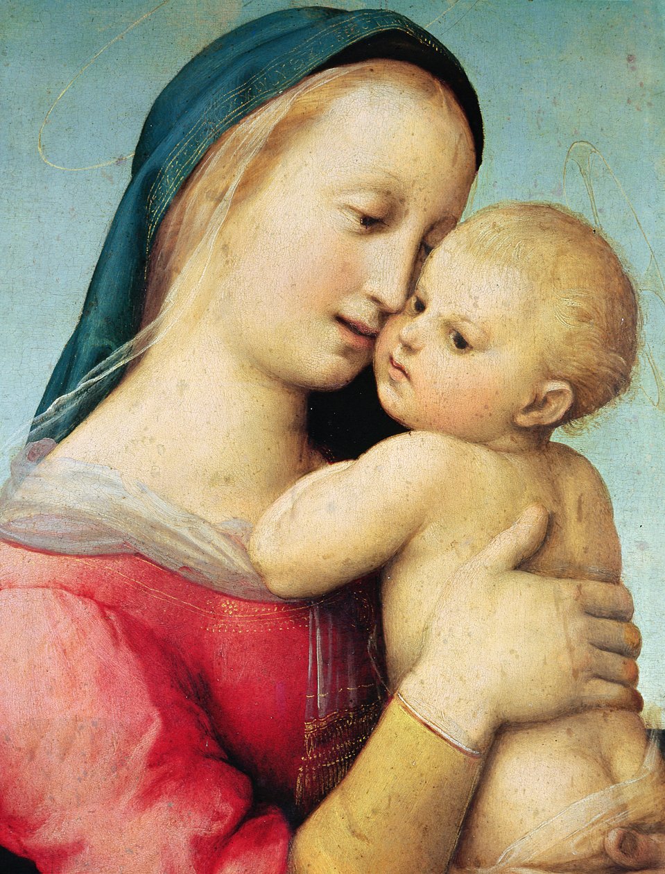 &39;Tempi&39;麦当娜的细节，1508 作者 拉斐尔（Raffaello Sanzio Raphael）