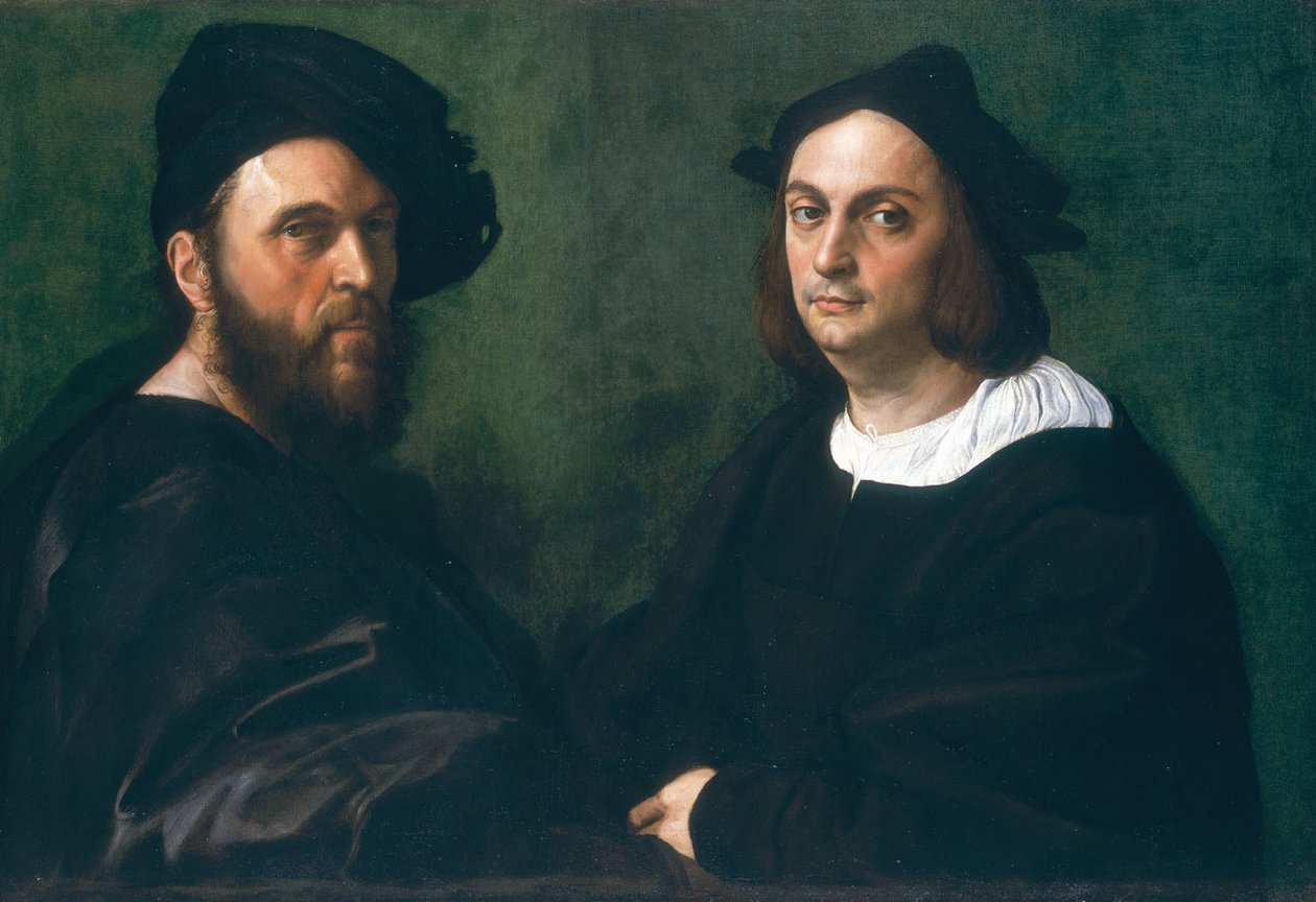 双人像 作者 拉斐尔（Raffaello Sanzio Raphael）
