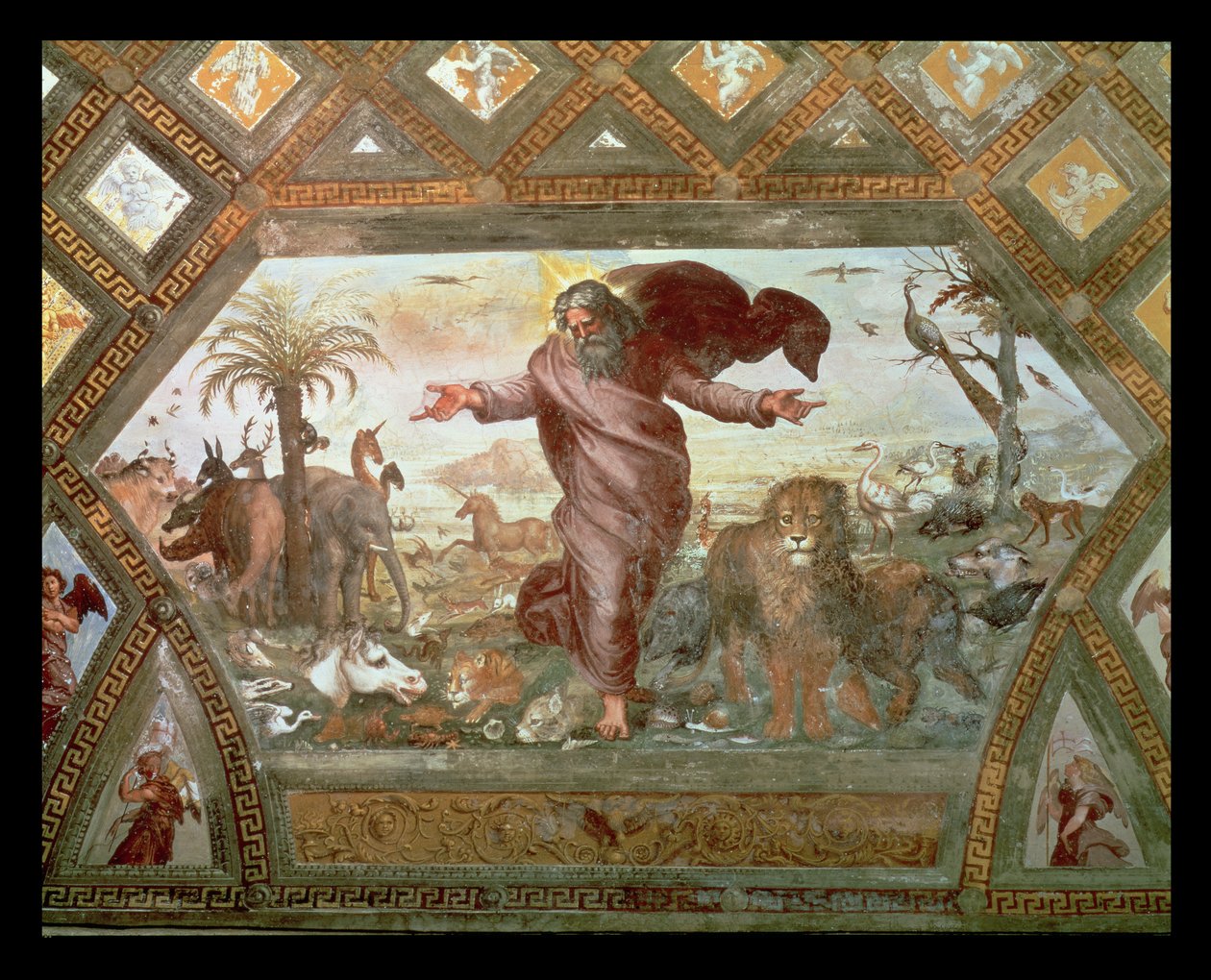 上帝创造地球 作者 拉斐尔（Raffaello Sanzio Raphael）