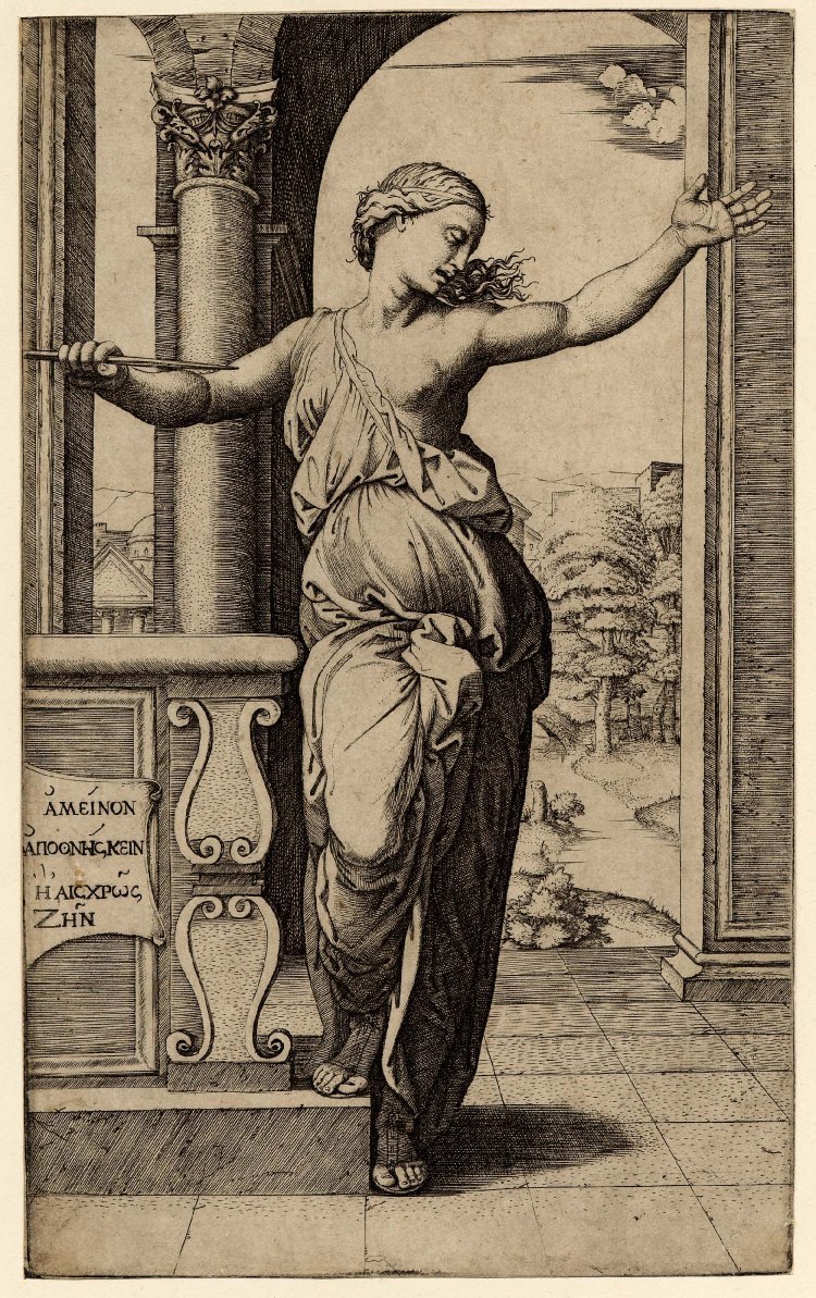 Lucretias自杀 作者 拉斐尔（Raffaello Sanzio Raphael）