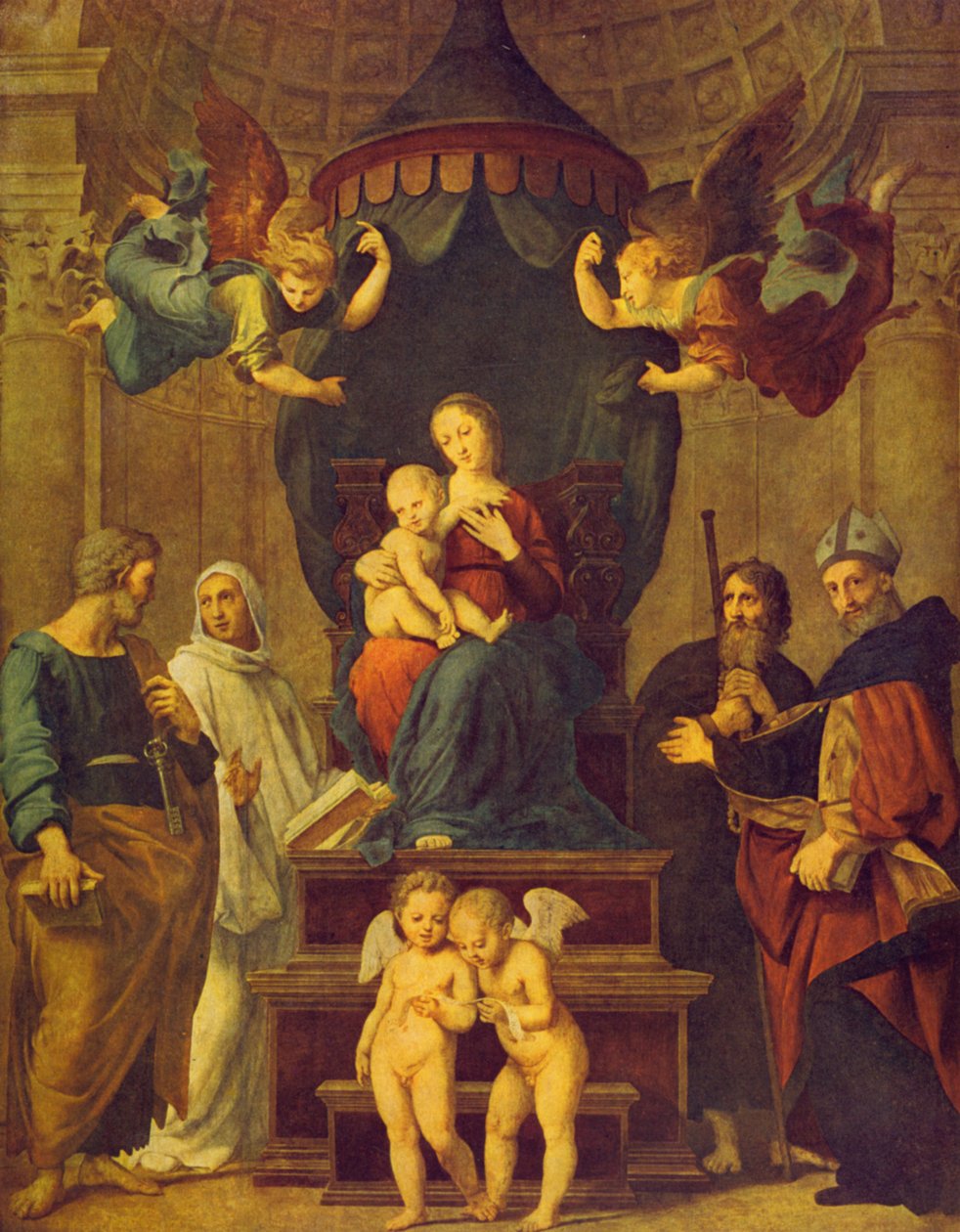 麦当娜在树冠下 作者 拉斐尔（Raffaello Sanzio Raphael）