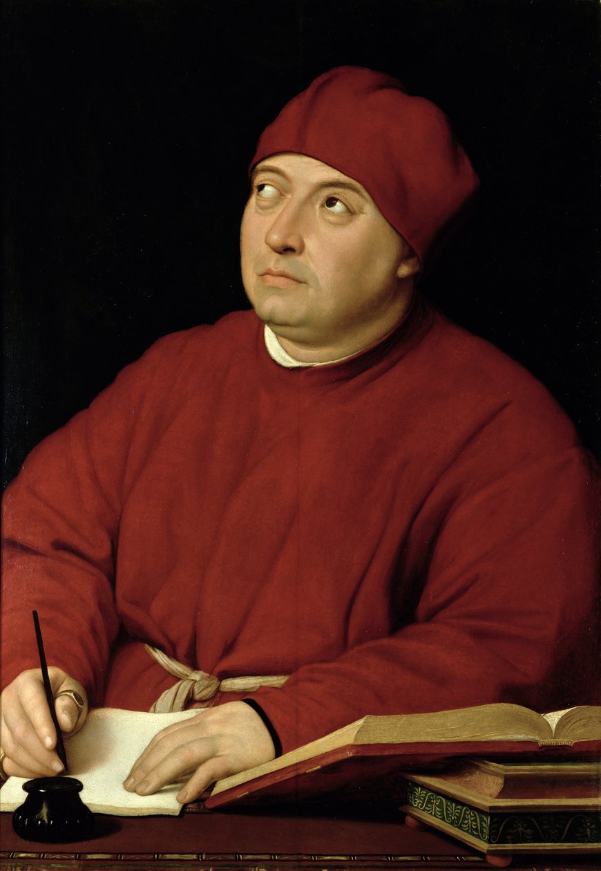 Tommaso Inghirami的肖像（1470-1516） 作者 拉斐尔（Raffaello Sanzio Raphael）