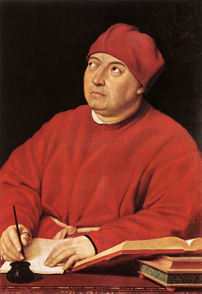 Tommaso Inghirami的肖像 作者 拉斐尔（Raffaello Sanzio Raphael）