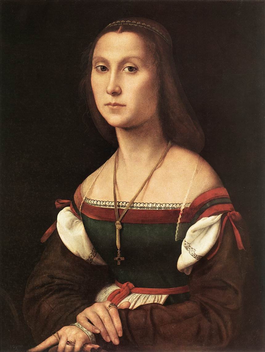一个女人的肖像 作者 拉斐尔（Raffaello Sanzio Raphael）
