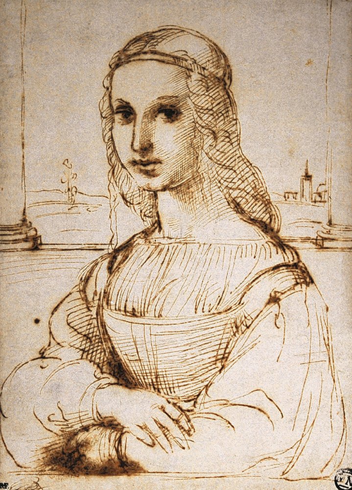 一名年轻女子的画像 作者 拉斐尔（Raffaello Sanzio Raphael）