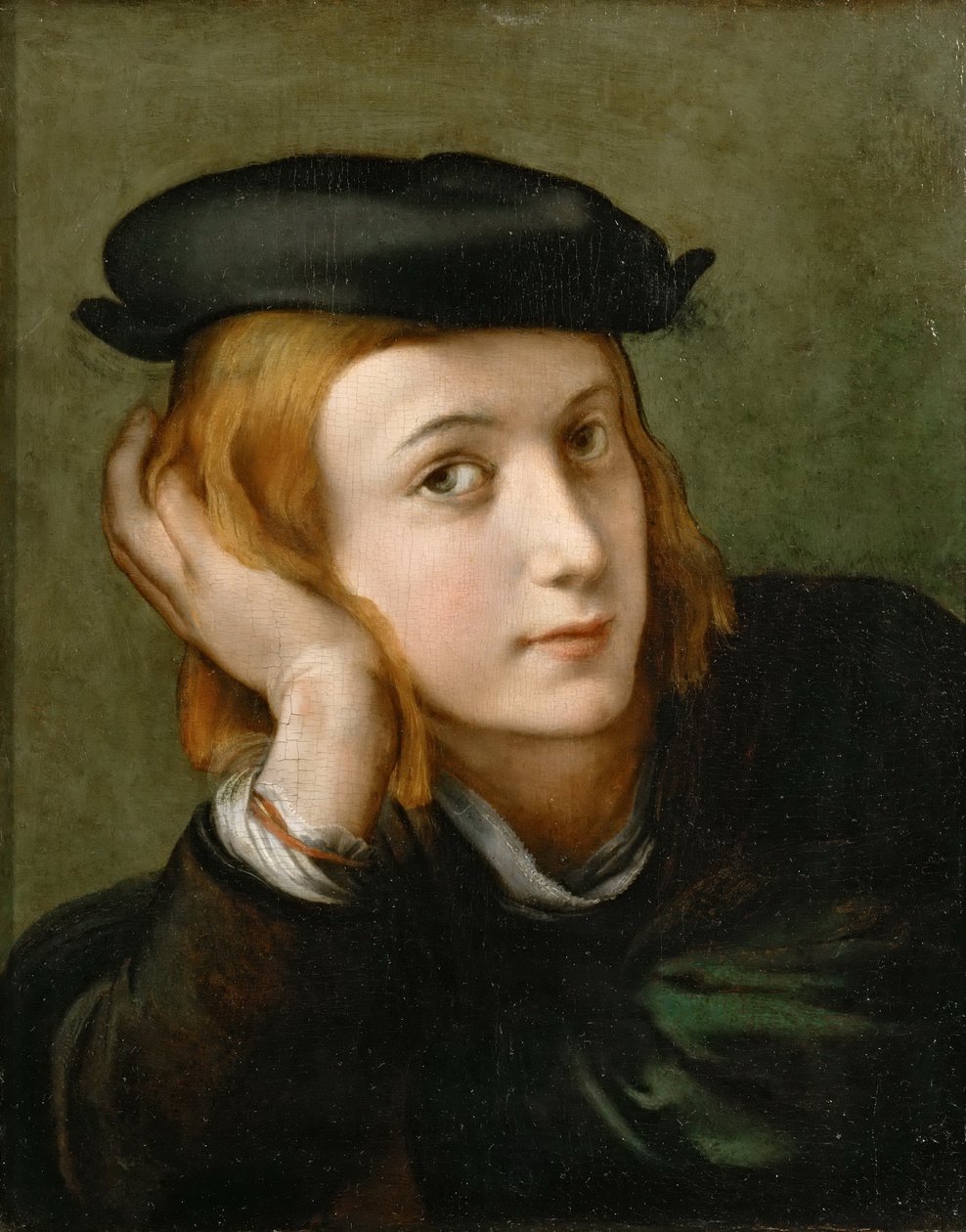 一名年轻男子的画像 作者 拉斐尔（Raffaello Sanzio Raphael）