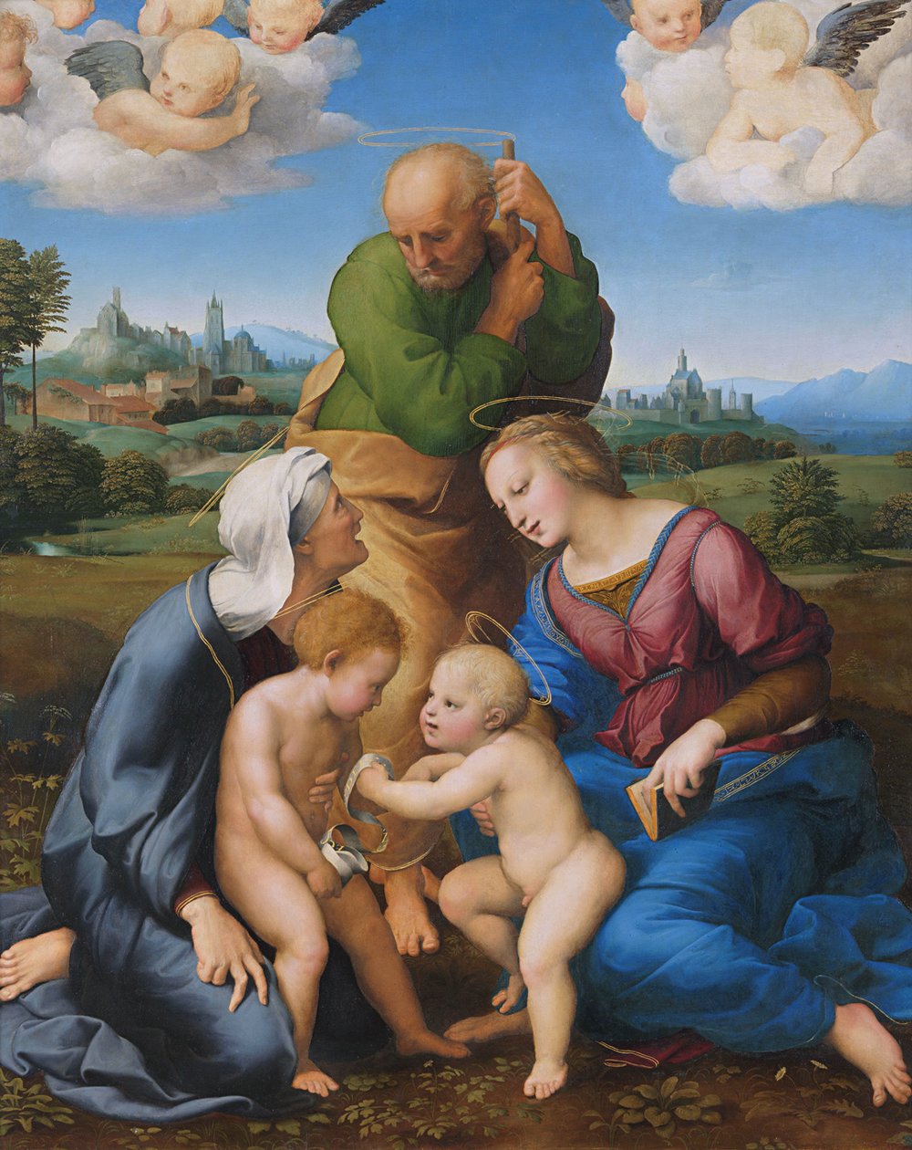 神圣家族Canigiani 作者 拉斐尔（Raffaello Sanzio Raphael）