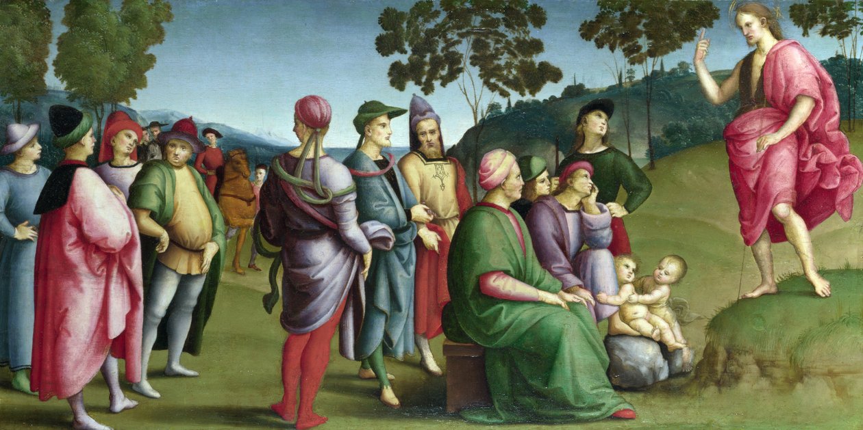 圣约翰浸信会讲道 作者 拉斐尔（Raffaello Sanzio Raphael）