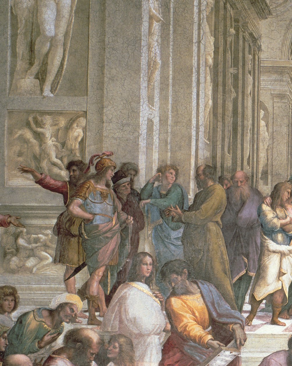 雅典学院，来自Stanza della Segnatura，1510-11（详情为472） 作者 拉斐尔（Raffaello Sanzio Raphael）