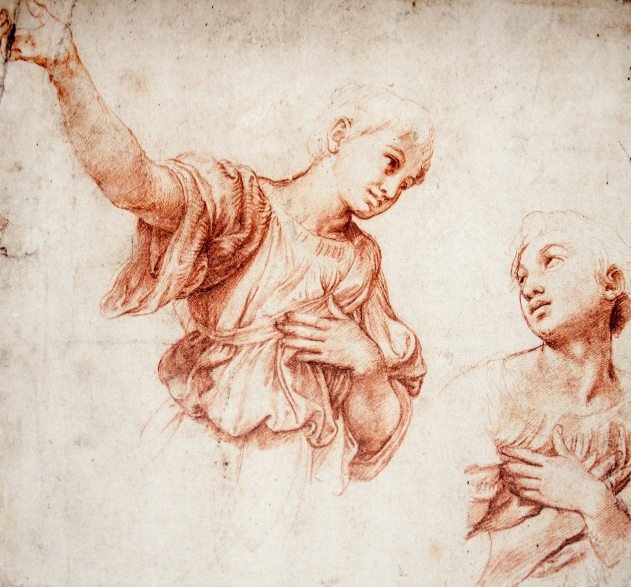 研究两位天使 作者 拉斐尔（Raffaello Sanzio Raphael）