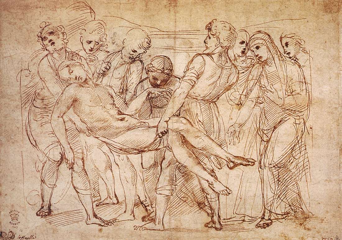 对埋葬的研究 作者 拉斐尔（Raffaello Sanzio Raphael）