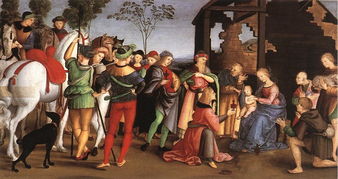 贤士的崇拜 作者 拉斐尔（Raffaello Sanzio Raphael）