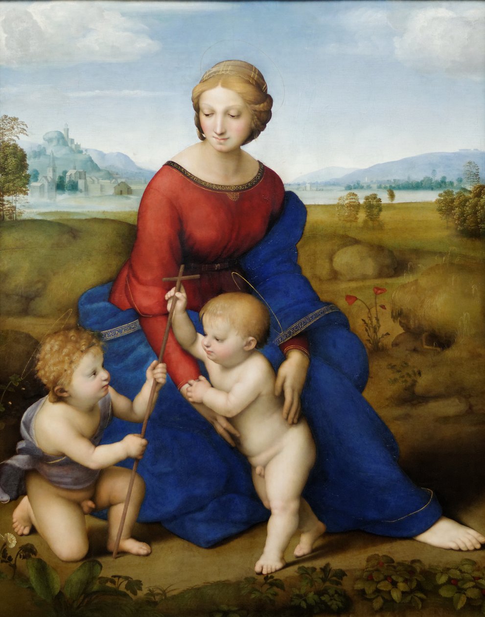 草甸的麦当娜 作者 拉斐尔（Raffaello Sanzio Raphael）