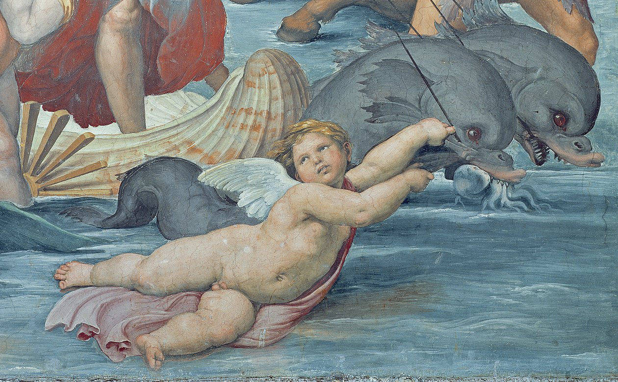 Galatea的胜利，1512-14（细节56473） 作者 拉斐尔（Raffaello Sanzio Raphael）