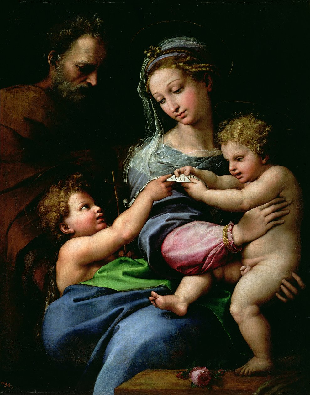 玫瑰圣母，1518年 作者 拉斐尔（Raffaello Sanzio Raphael）