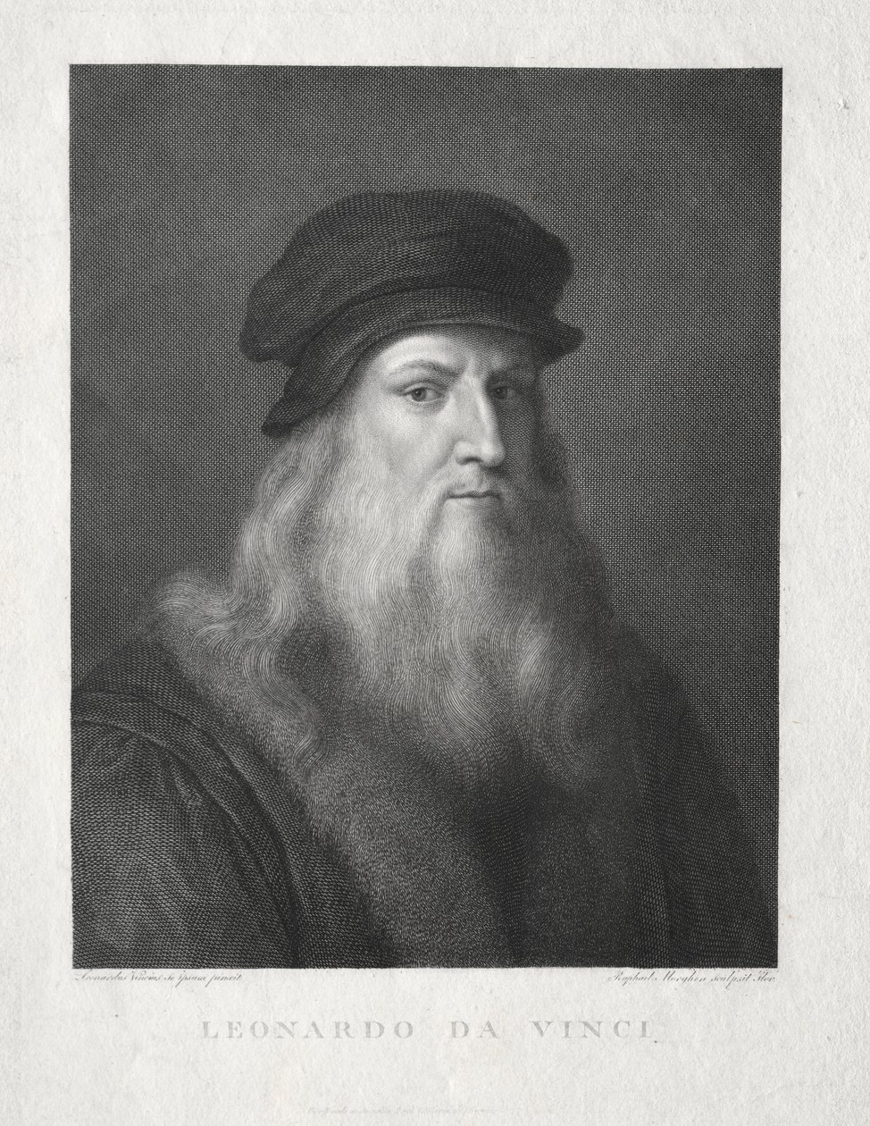 达芬奇（Leonardo da Vinci）。 作者 拉斐尔·莫根（Raffaello Morghen）