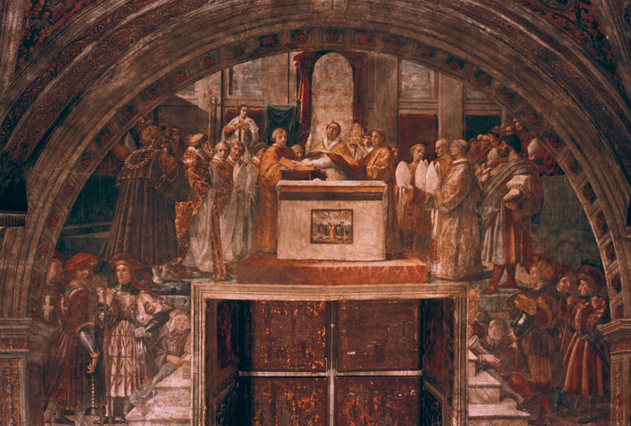 狮子座三世的辩解，1514年 作者 拉斐尔（Raffaello Sanzio Raphael）