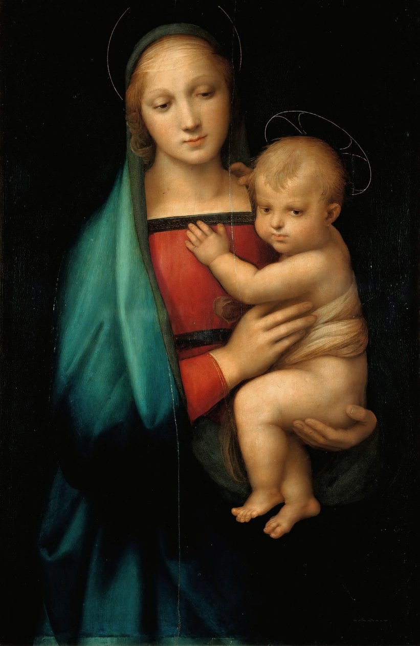 大公爵夫人麦当娜c。 1505。 作者 拉斐尔（Raffaello Sanzio Raphael）