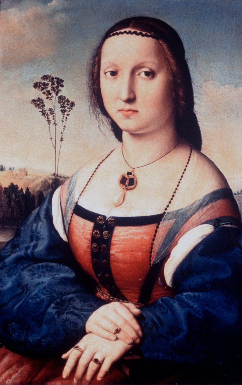 Maddalena Doni肖像，1506年 作者 拉斐尔（Raffaello Sanzio Raphael）