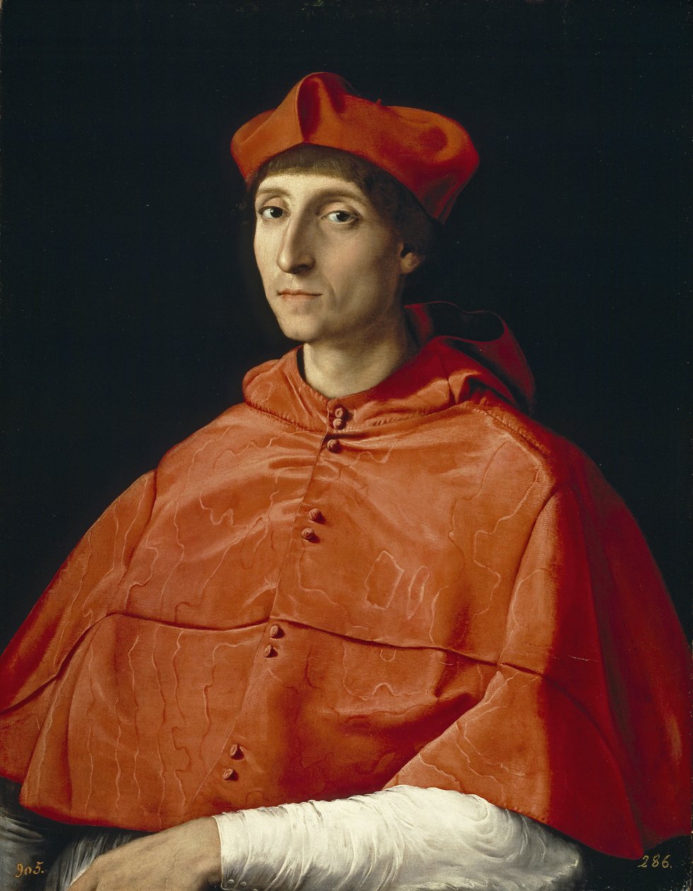 红衣主教的肖像，c。 1510 作者 拉斐尔（Raffaello Sanzio Raphael）