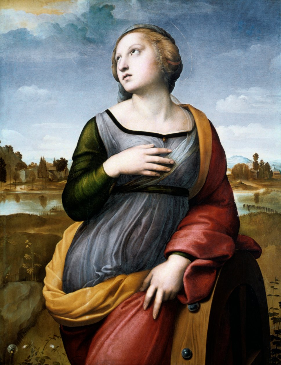 亚历山大·圣凯瑟琳，c1507 作者 拉斐尔（Raffaello Sanzio Raphael）