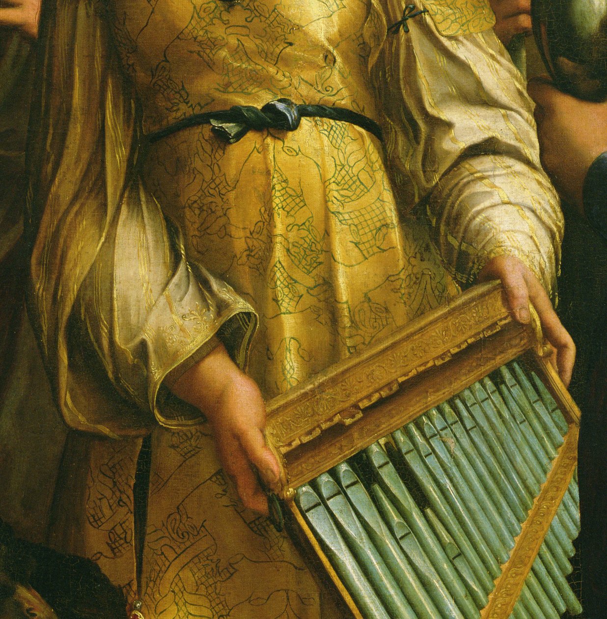 St. Cecilia被圣保罗，圣约翰福音传教士，圣奥古斯丁和玛丽抹大拉包围，1513年（细节182507） 作者 拉斐尔（Raffaello Sanzio Raphael）