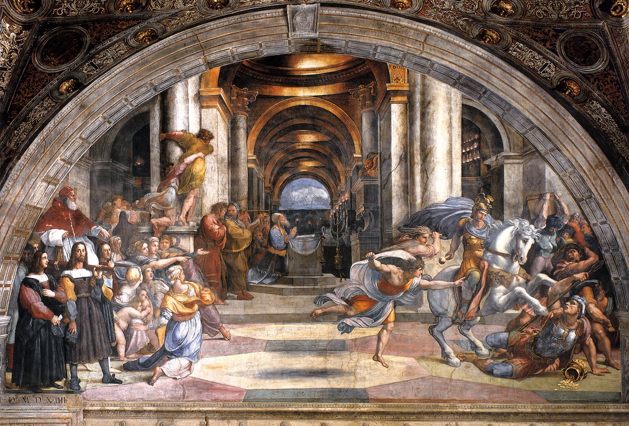 驱逐Heliodorus，1511-1512 作者 拉斐尔（Raffaello Sanzio Raphael）