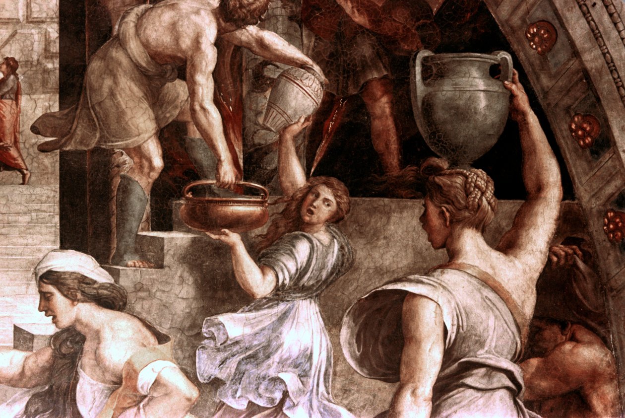 《 Borgo细节中的火》，1514年 作者 拉斐尔（Raffaello Sanzio Raphael）