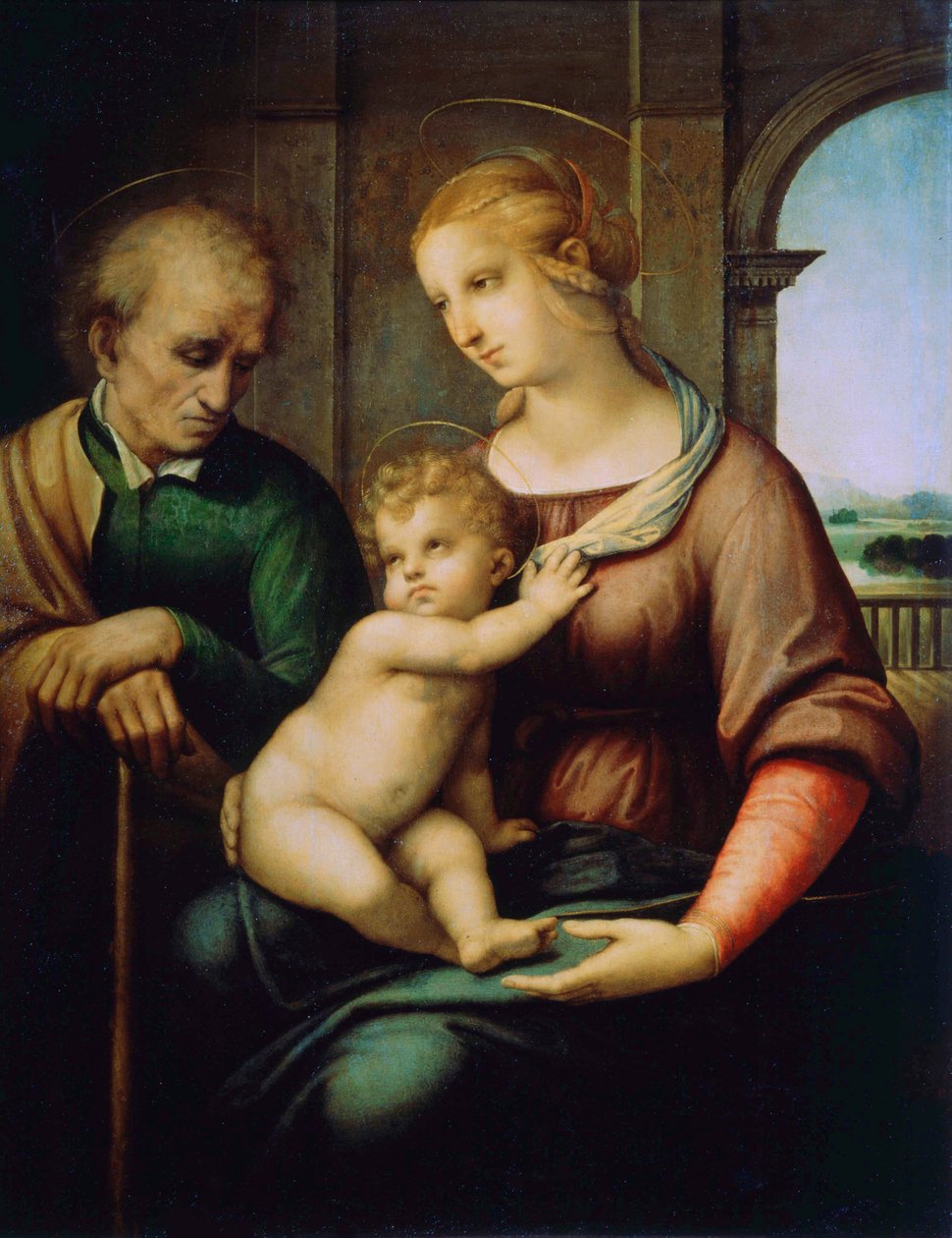 神圣家族，或圣母无the约瑟夫，c1506 作者 拉斐尔（Raffaello Sanzio Raphael）