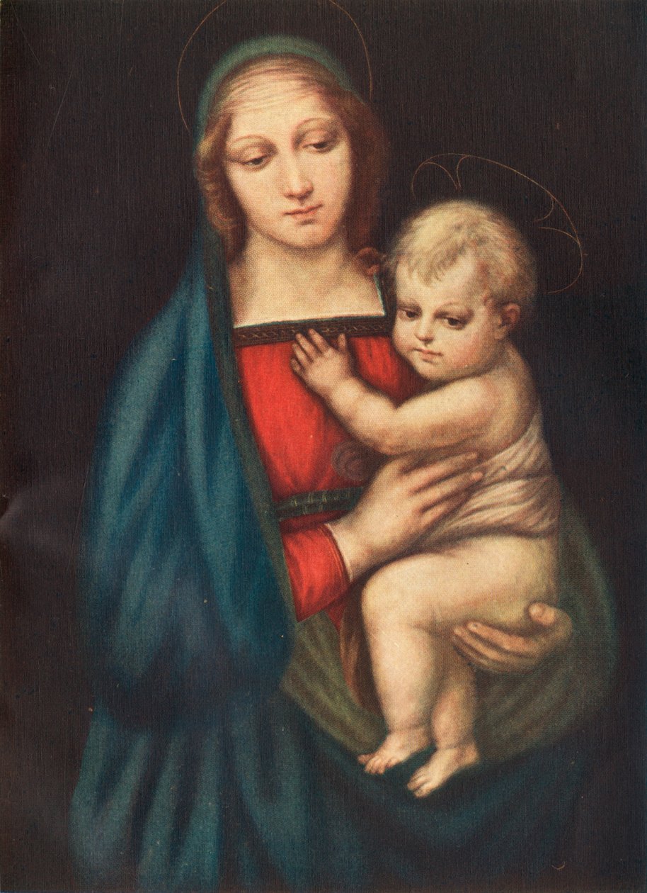 麦当娜·德尔·格兰·杜卡（Madonna Del Gran Duca），1505年，c1912年 作者 拉斐尔（Raffaello Sanzio Raphael）