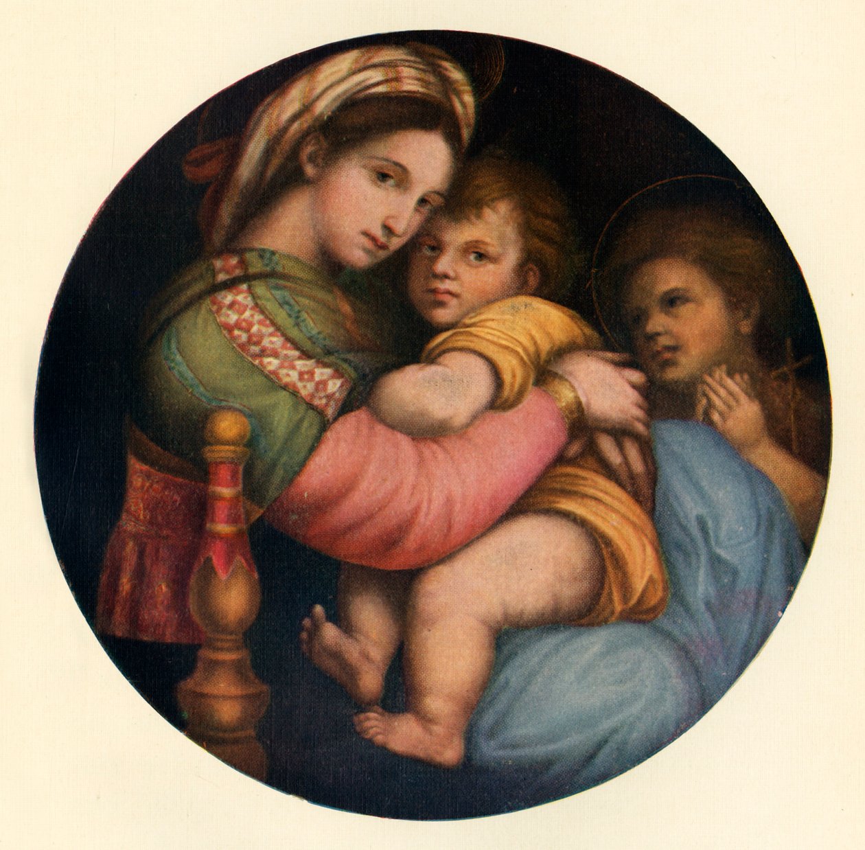 麦当娜·德拉·塞迪亚（Madonna Della Sedia），c1514，c1912 作者 拉斐尔（Raffaello Sanzio Raphael）
