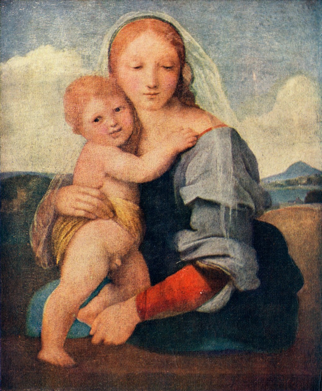 塔的圣母，1509-1511，c1912 作者 拉斐尔（Raffaello Sanzio Raphael）