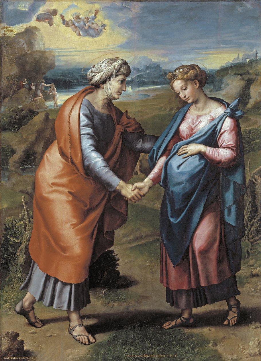 探视活动，1517年 作者 拉斐尔（Raffaello Sanzio Raphael）