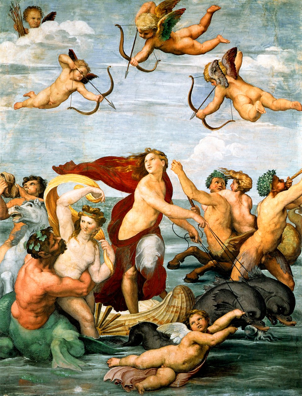 加拉太的胜利c。 1512 作者 拉斐尔（Raffaello Sanzio Raphael）