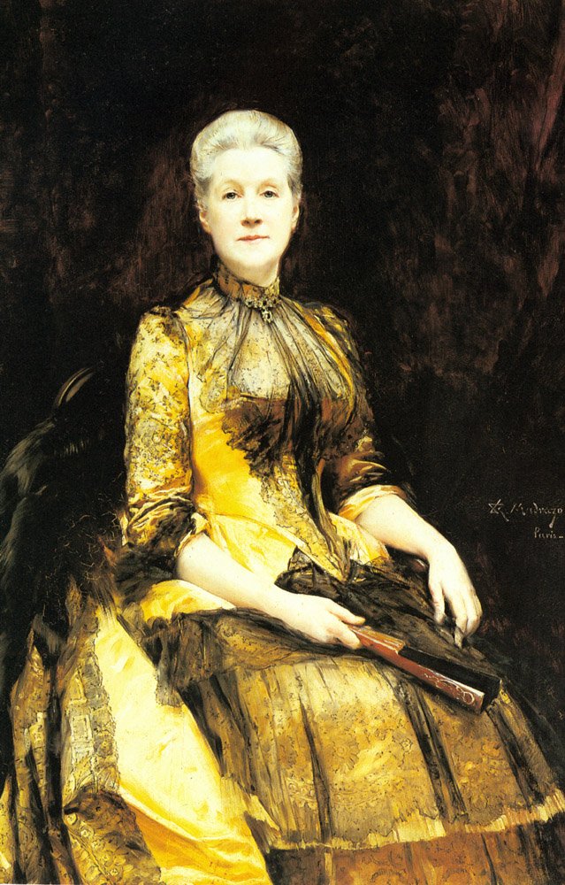 James Leigh Coleman夫人的肖像 作者 Raimundo de Madrazo y Garreta