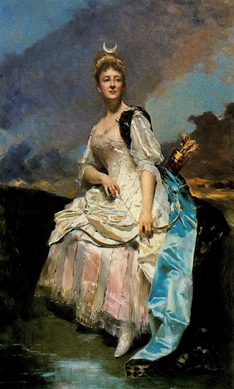 Diane的Marquise dHervey Saint-Denys 作者 Raimundo de Madrazo y Garreta