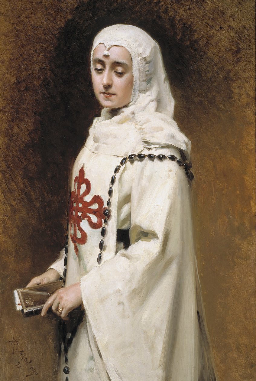 MaríaGuerrero在DoñaInés的肖像 作者 Raimundo de Madrazo y Garreta