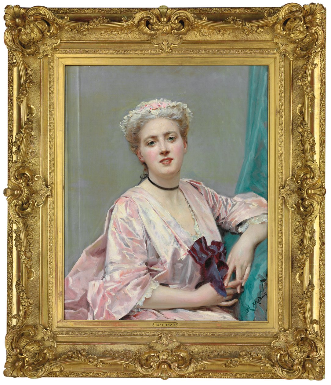 粉色美女 作者 Raimundo de Madrazo y Garreta