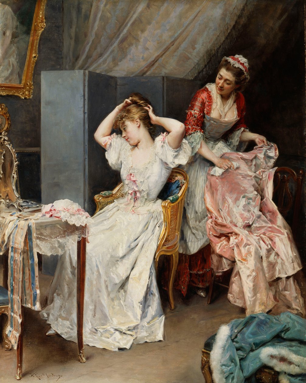 La Toilette，约1890-1900 作者 Raimundo de Madrazo y Garreta