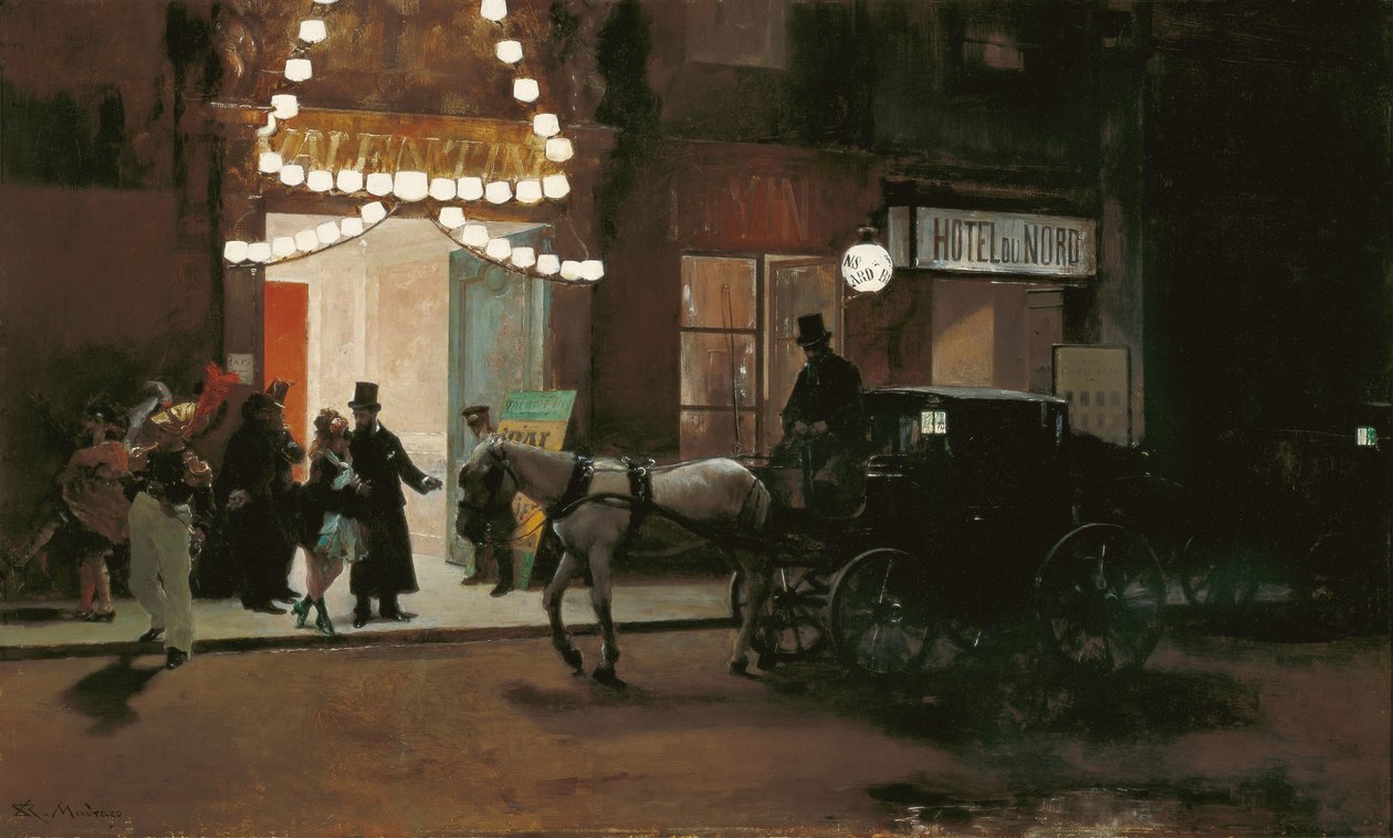离开假面舞会 作者 Raimundo de Madrazo y Garreta